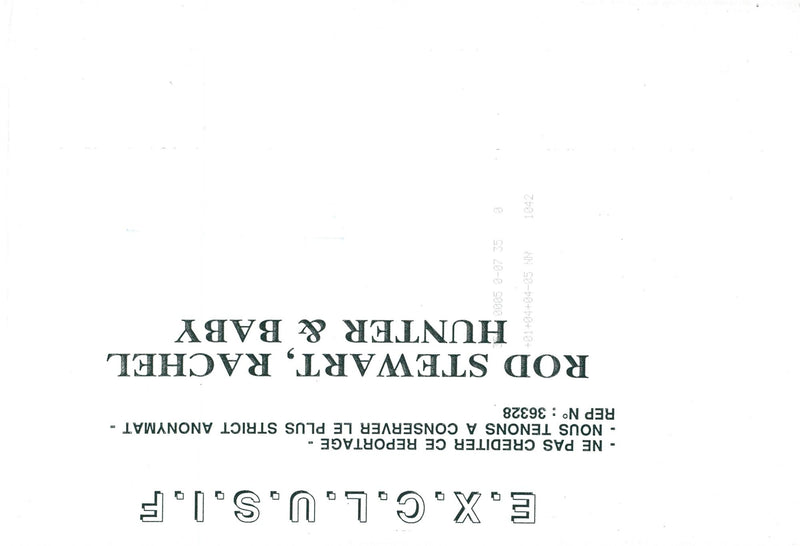 Rod Stewart and Rachel Hunter on vacation - Vintage Photograph