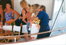 Rod Stewart and Rachel Hunter on vacation - Vintage Photograph