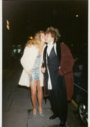 Rod Stewart along with his new wife Rachel Hunter - Vintage Photograph