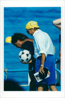 Rod Stewart arrives at Saint Tropez with his yacht - Vintage Photograph