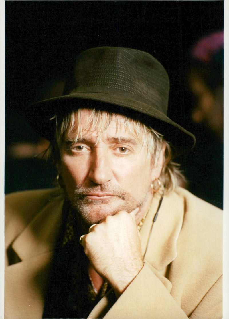 Rod Stewart, rock singer - Vintage Photograph