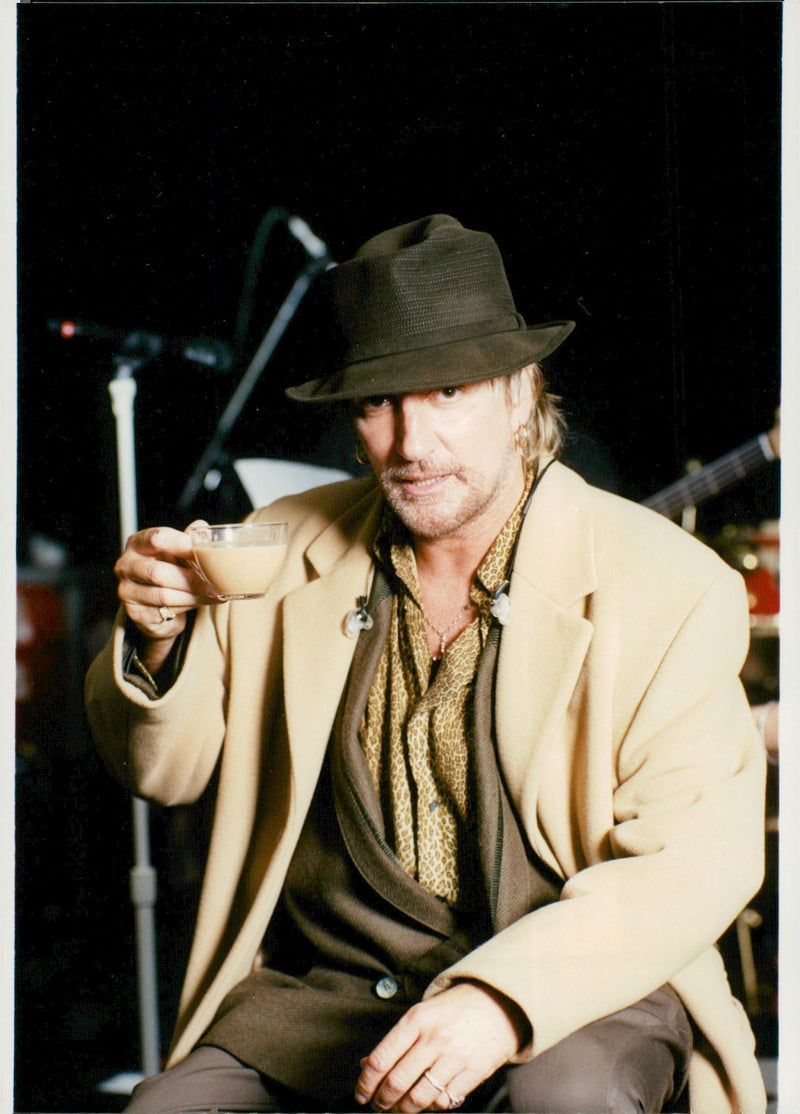 Rod Stewart, rock singer - Vintage Photograph