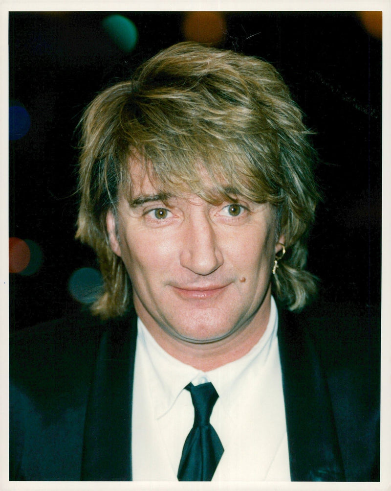 Rod Stewart, British rock singer - Vintage Photograph