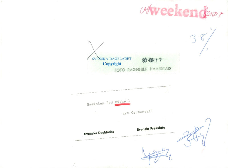 Musician Red Mitchell - Vintage Photograph