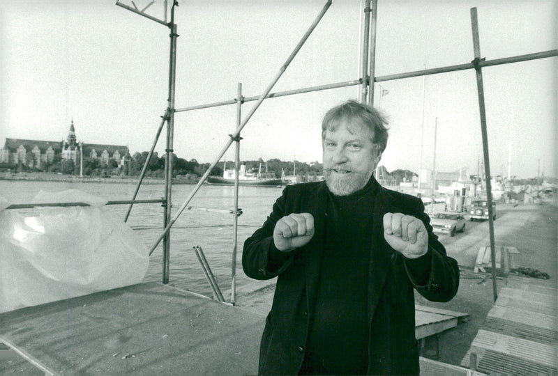 Musician Red Mitchell on Skeppsholmen scene - Vintage Photograph