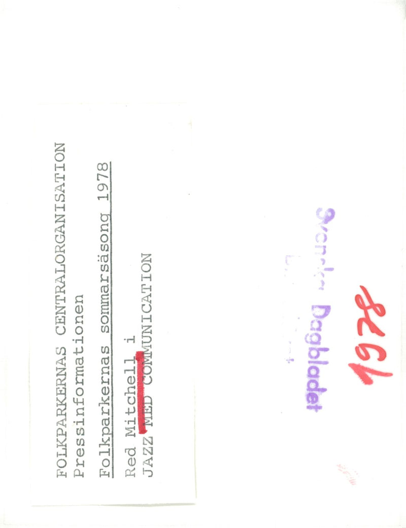 Musician Red Mitchell - Vintage Photograph