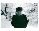 Anastas Mikojan in a winter landscape - Vintage Photograph