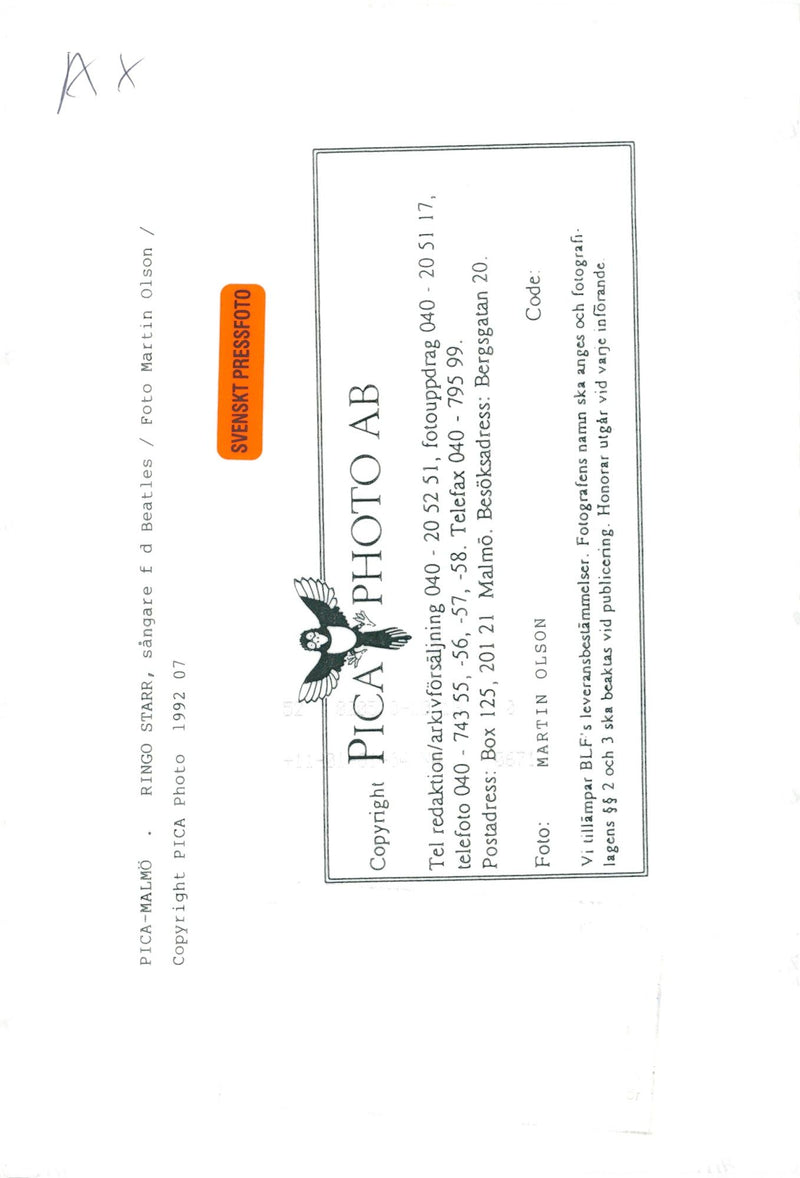 Ringo Starr on stage - Vintage Photograph