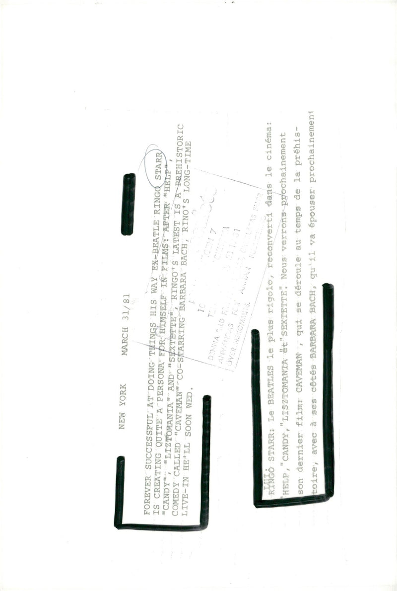 Ringo Starr - Vintage Photograph