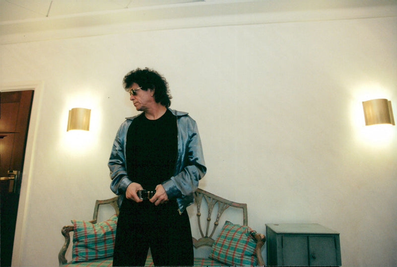 Rock musician Lou Reed visits Stockholm during his Swedish Tour - Vintage Photograph