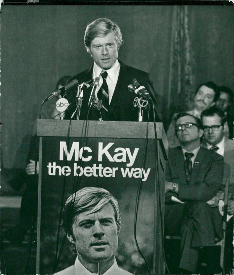 Robert Redford as Bill McKay, Senate candidate - Vintage Photograph