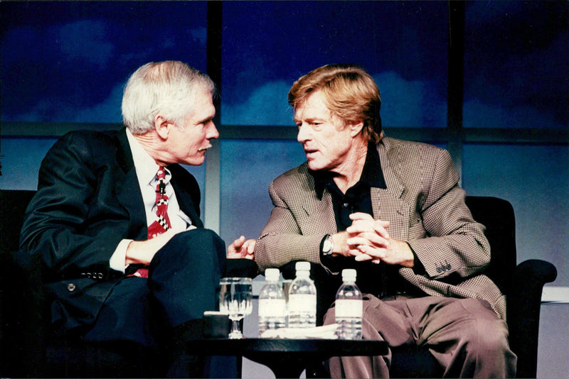 Ted Turner and Robert Redford - Vintage Photograph