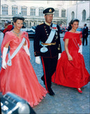 Queen Sonja, King Harald and Princess MÃ¤rtha Louise at Queen Margrethe and Prince Henry&