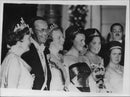 Queen Juliana of the Netherlands, Prince Bernhard, Princess Beatrix, Princess Irene, Princess Margriet and Princess Marijke at the Gala Concertgebouw - Vintage Photograph