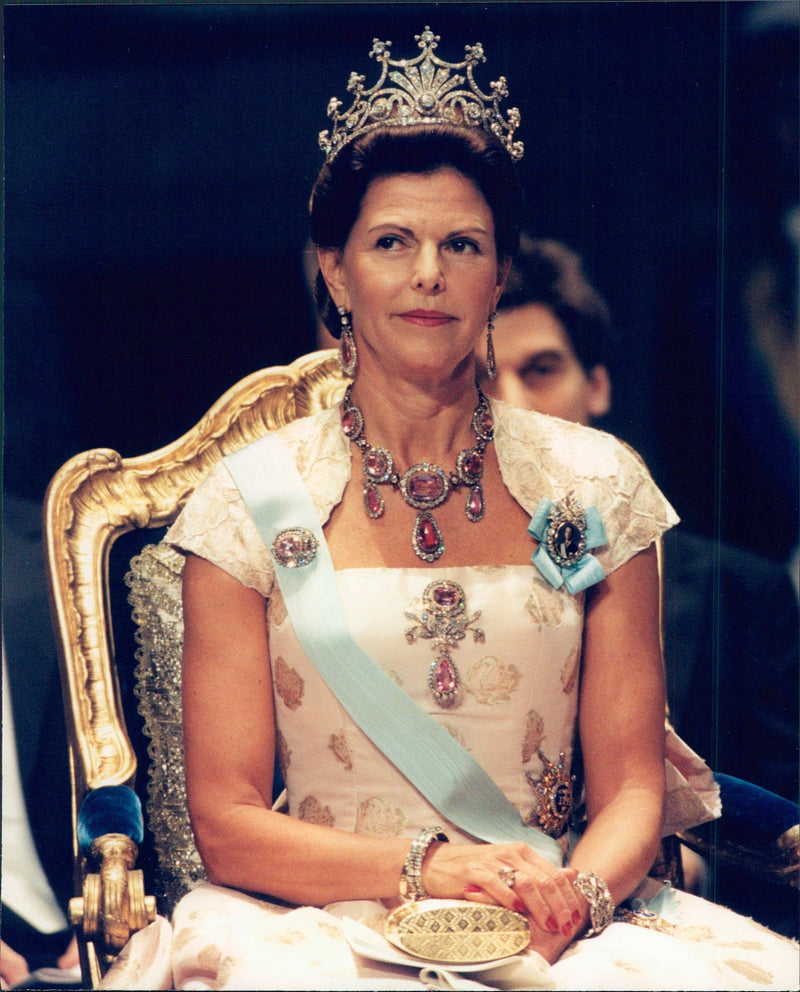 Silvia at the Nobel Prize Awards in Stockholm Concert Hall - Vintage Photograph