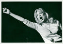 Melina Mercouri speaks during the Greece night at the Stockholm Concert Hall - Vintage Photograph