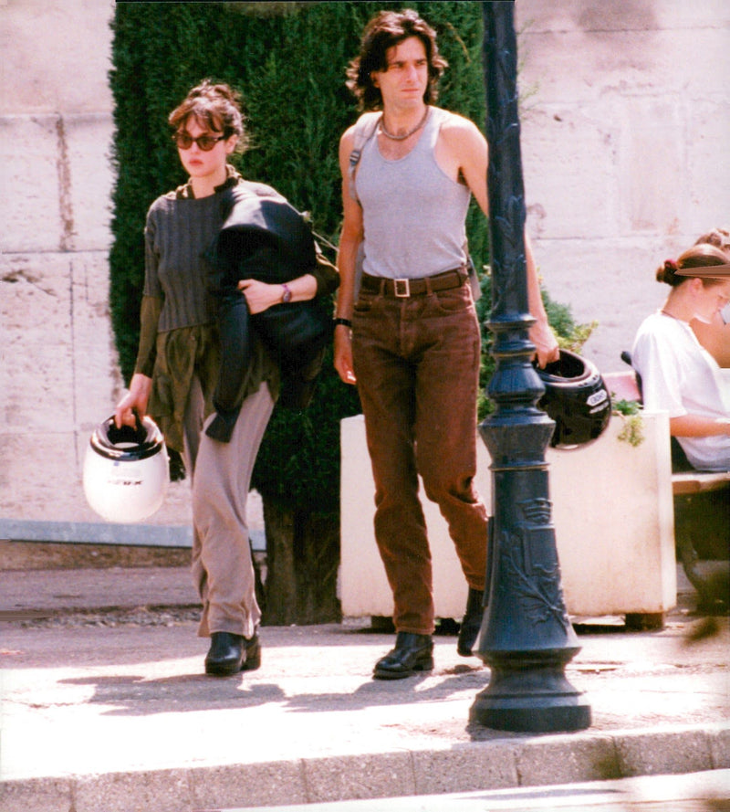 Isabelle Adjani and Daniel Day-Lewis in Saint Remy - Vintage Photograph