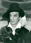 Jarl Kulle, like Cyrano de Bergerc, a French poet and robbery from the 17th century France - Vintage Photograph