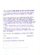 Rod Stewart during a concert at Olympia. - Vintage Photograph