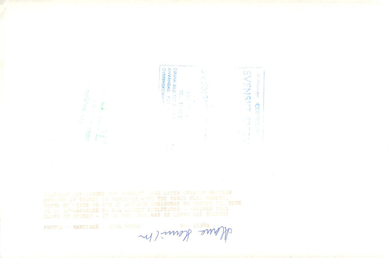 Paparazzi fire at Alana Hamilton and Rod Stewart taken in an unknown context. - Vintage Photograph