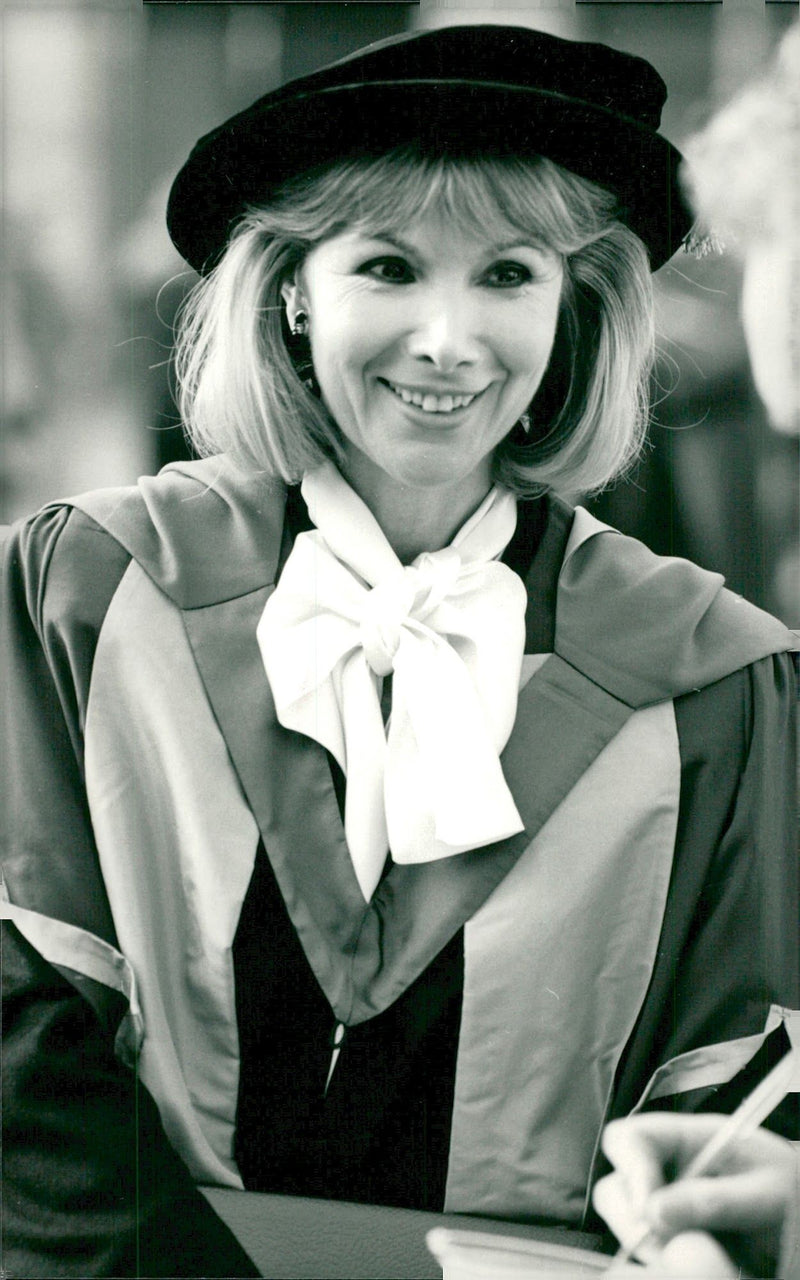 Actress Susan Hampshire is awarded Honary Degree of London City University - Vintage Photograph