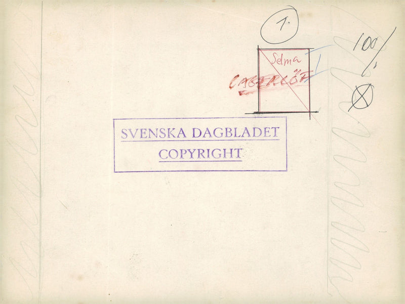 Selma LagerlÃ¶f plays the piano - Year 1935 - Vintage Photograph