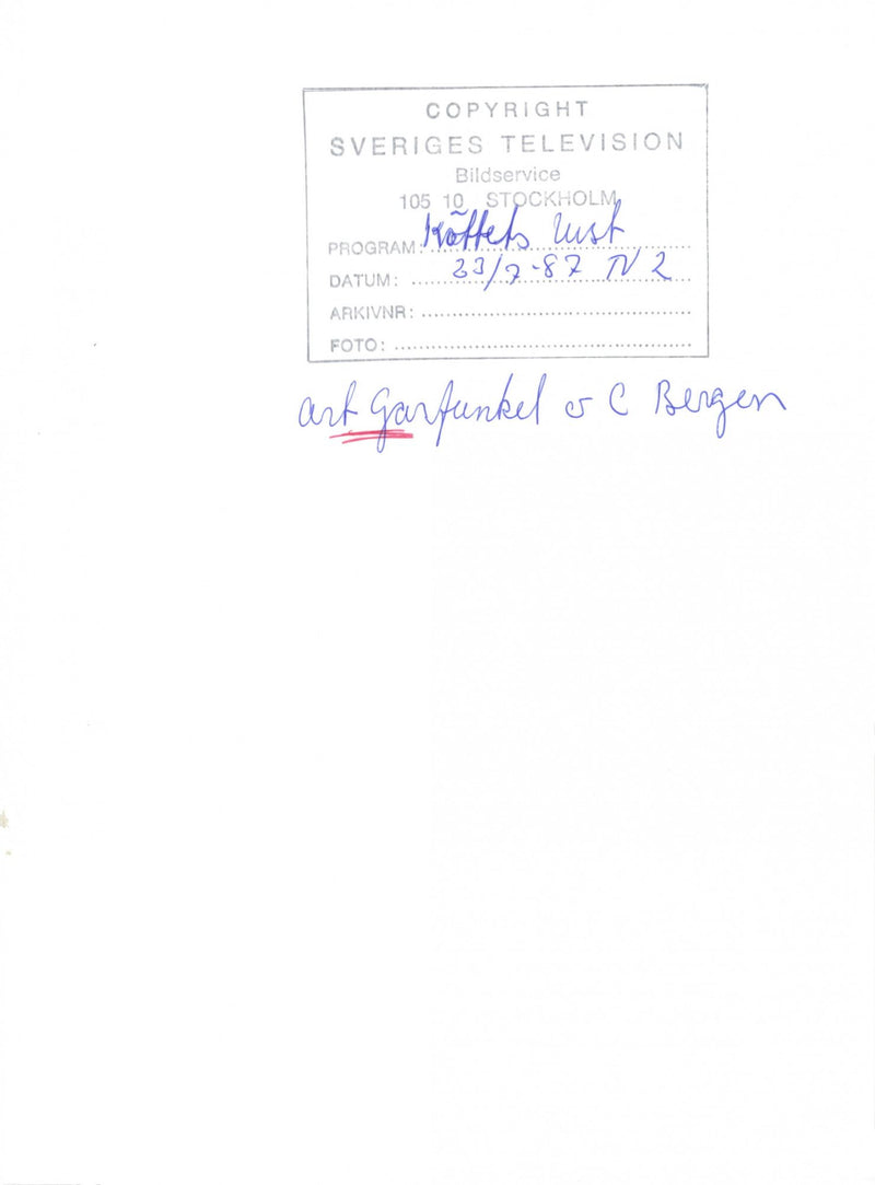 Art Garfunkel and Candice Bergen in the love movie &quot;The Lust of Meat&quot;. - Vintage Photograph