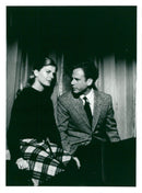 Art Garfunkel and Candice Bergen in the love movie &quot;The Lust of Meat&quot;. - Vintage Photograph