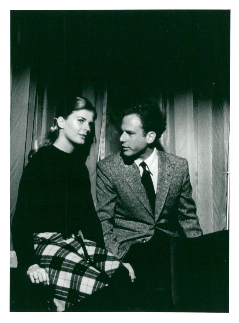 Art Garfunkel and Candice Bergen in the love movie &quot;The Lust of Meat&quot;. - Vintage Photograph