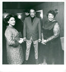 Princess Margaret along with Ella Fitzgerald and Duke Ellington backstage at Royal Festival Hall, London - Vintage Photograph