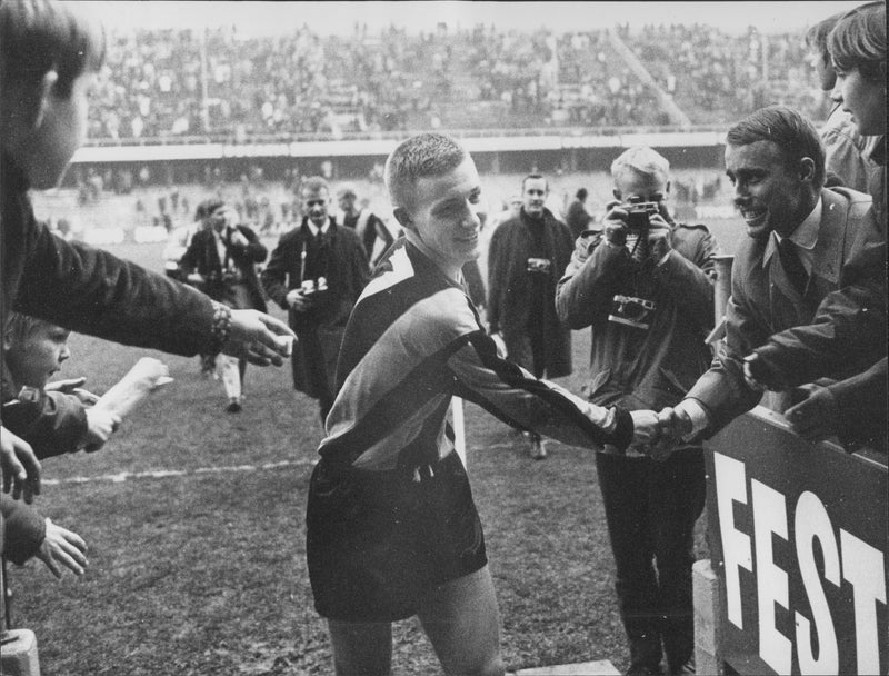 Football player from Hammarby IF - Vintage Photograph