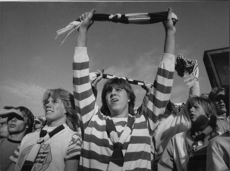 A bunch of Hammarby fans - Vintage Photograph