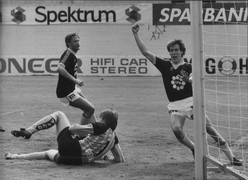 AIK football team plays against GÃ¤vle - Vintage Photograph