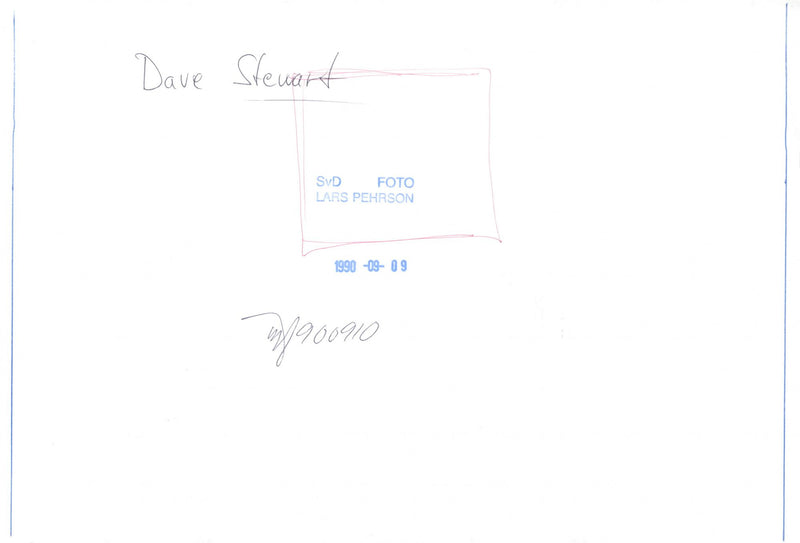 Artists Dave Stewart - Vintage Photograph