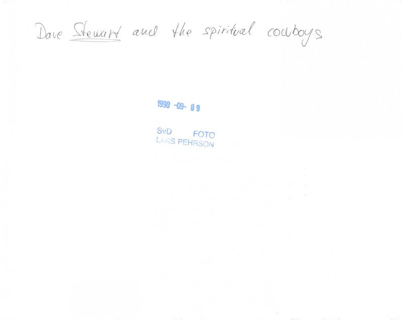 The music group Dave Stewart and the Spiritual Cowboys - Vintage Photograph