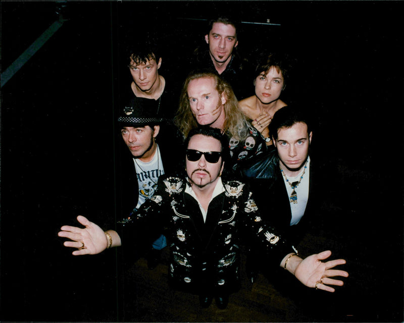 The music group Dave Stewart and the Spiritual Cowboys - Vintage Photograph