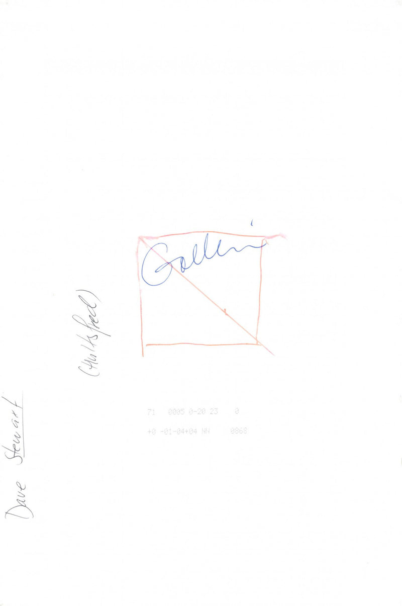 Dave Stewart appears - Vintage Photograph