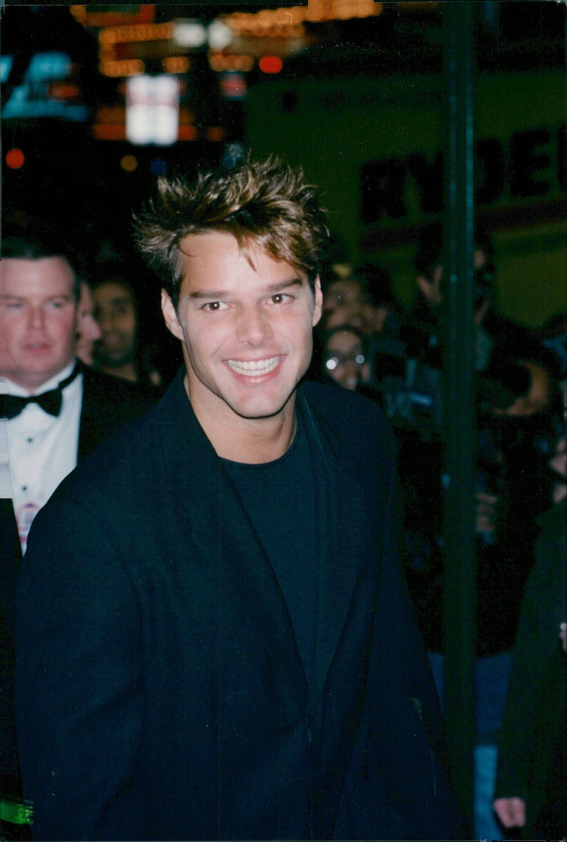 Ricky Martin at the premiere of Paul Simon&