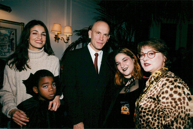 Nadia FarÃ¨s, John Malkovich and Josiane Balasko celebrate Halloween at Disneyland Paris in Marne-la-Vallee - Vintage Photograph