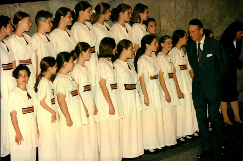 Prince Philip visits Israel - Vintage Photograph