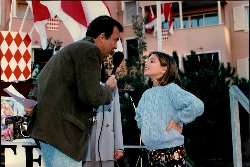 Charlotte Casiraghi at the celebration of Monacos National Day - Vintage Photograph
