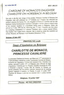 Charlotte Casiraghi at a jump competition in Lummen - Vintage Photograph