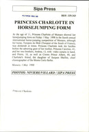 Charlotte Casiraghi on a jump contest - Vintage Photograph