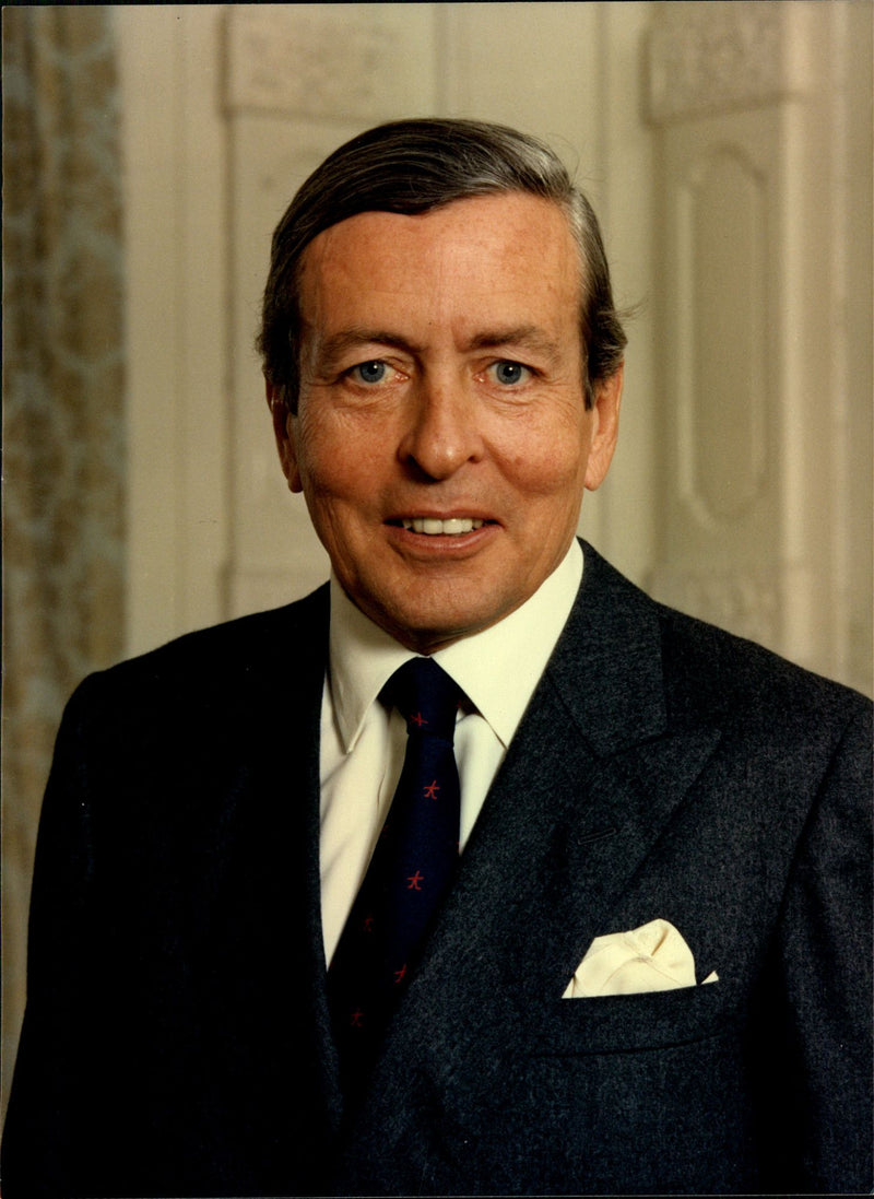 Portrait image of Prince Claus of the Netherlands taken in an unknown official context. - Vintage Photograph