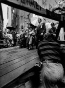 Prince Philip and Queen Elizabeth II on state visits in Sweden - Vintage Photograph