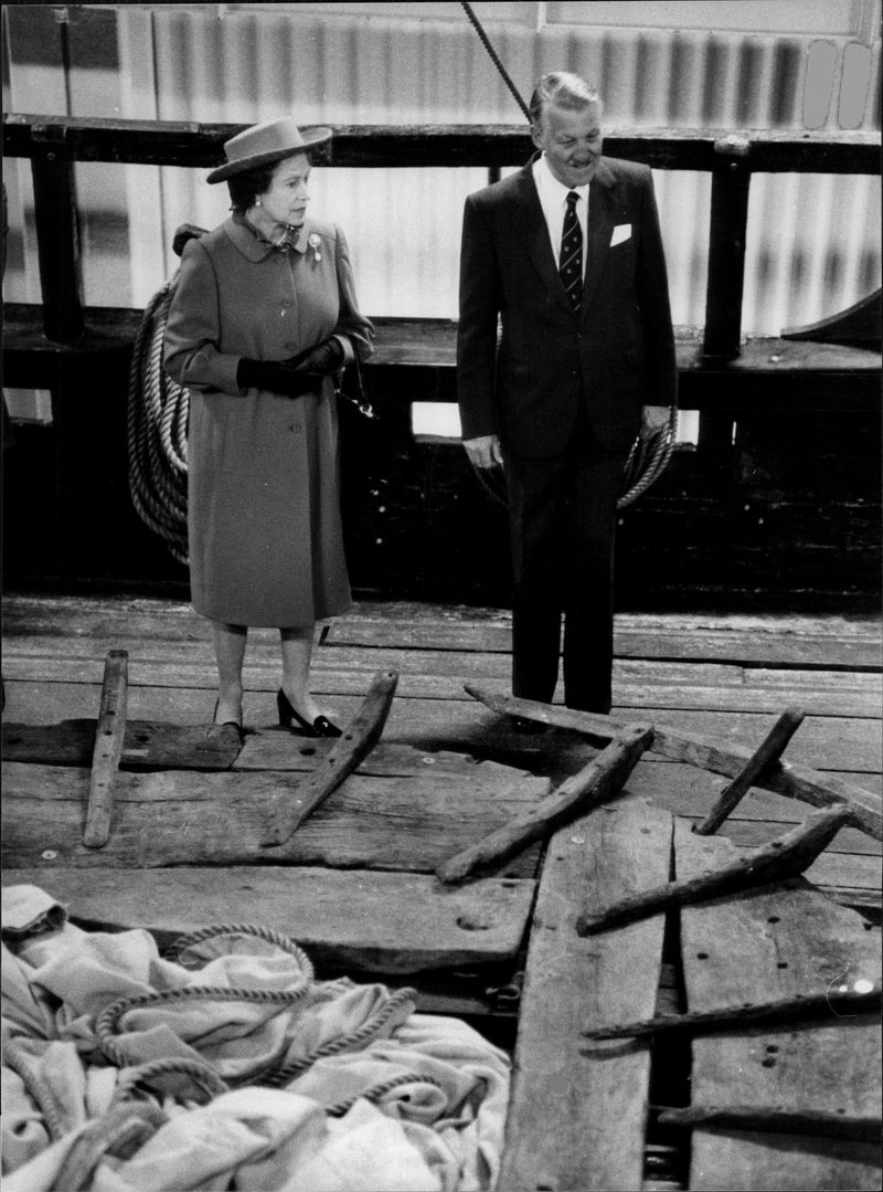 Queen Elizabeth II visiting Sweden - Vintage Photograph