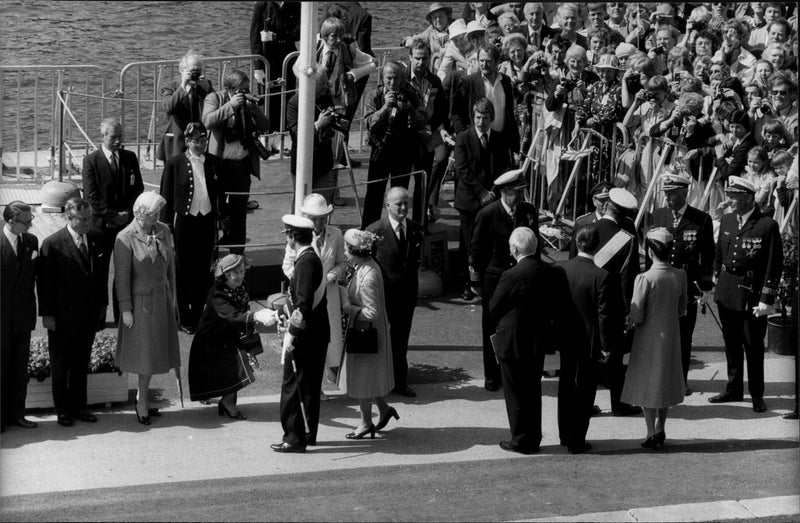 Picture from Elizabeth II and Prince Philips State Visit in Sweden - Vintage Photograph