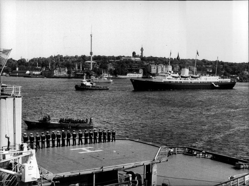 Picture from Elizabeth II and Prince Philips State Visit in Sweden - Vintage Photograph