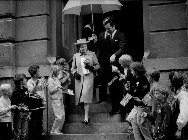 Elizabeth II and Prince Philips State Visit in Sweden - Vintage Photograph