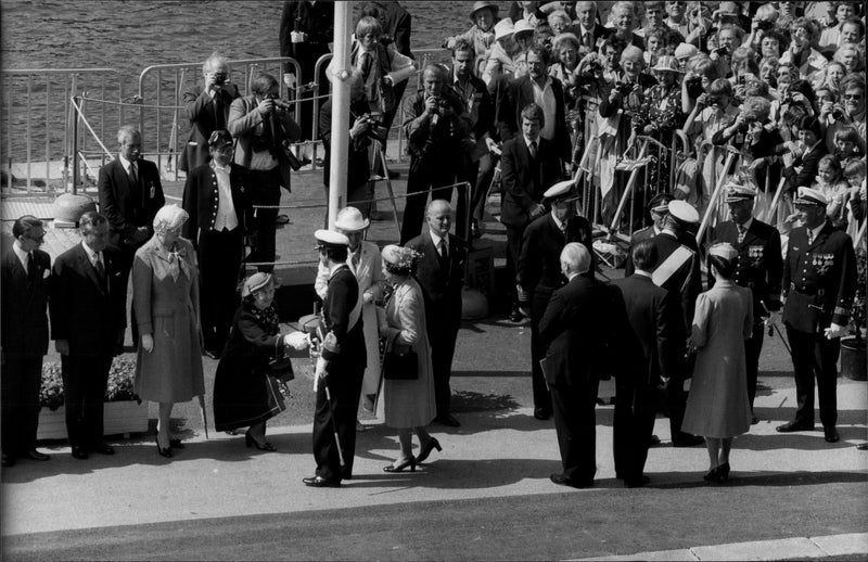 Queen Elizabeth II and Prince Philips State Visit in Sweden - Vintage Photograph